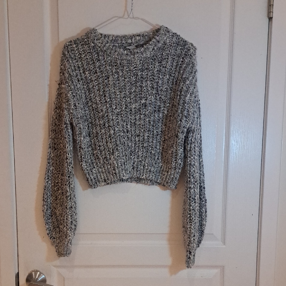 Garage Black and White Knit Women's Sweater